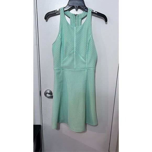 MI AMI EYELET TANK DRESS MINT GREEN WOMENS SZ  S NEW - Picture 2 of 12
